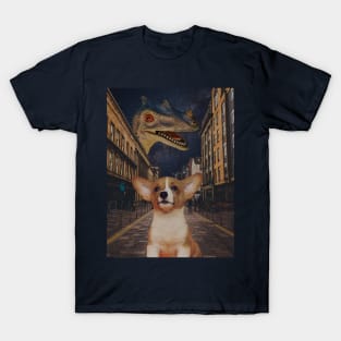 Dino VS Puppy T-Shirt